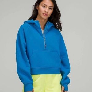 NWT Lululemon PIPE DREAM BLUE scuba hoodie